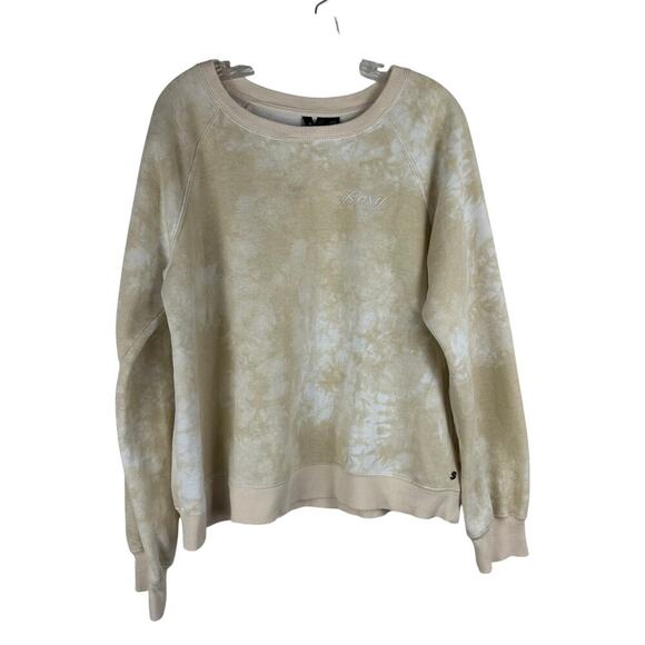 Roxy Tops - Roxy Tie Dye Sweatshirt Size XL Tan White Casual Athleisure